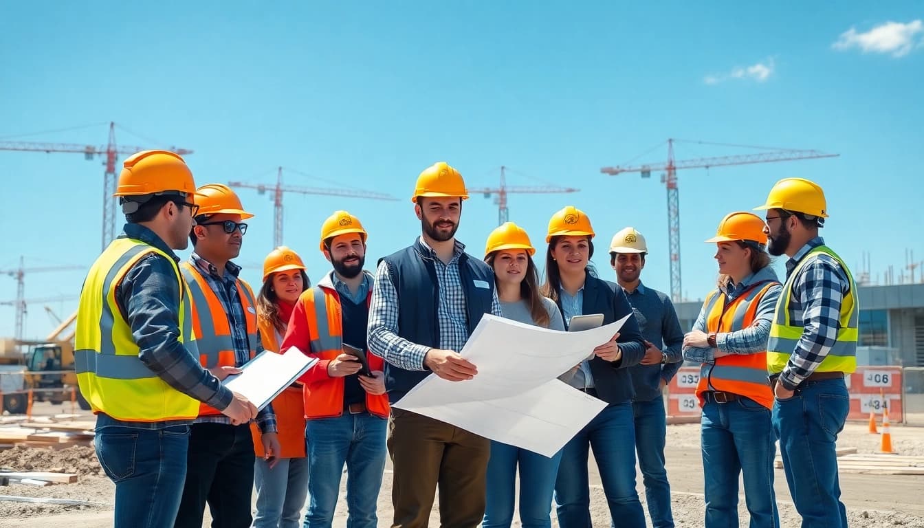 Captivating construction events showcasing teamwork and innovation on an active job site.