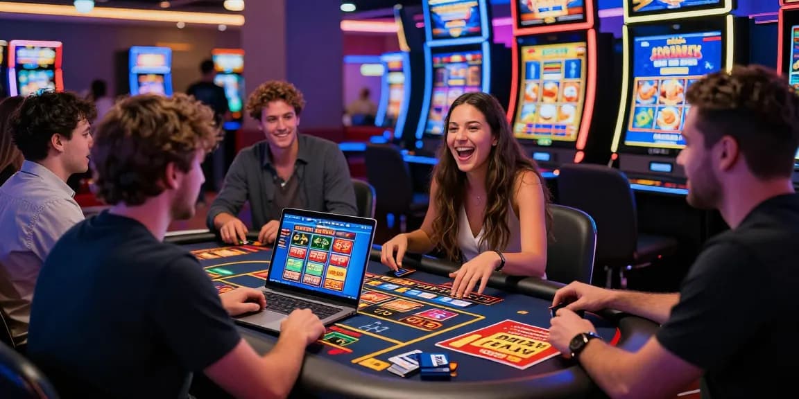 Engaged players enjoying credit card gaming at https://lctltd.co.uk, highlighting a lively online casino atmosphere.