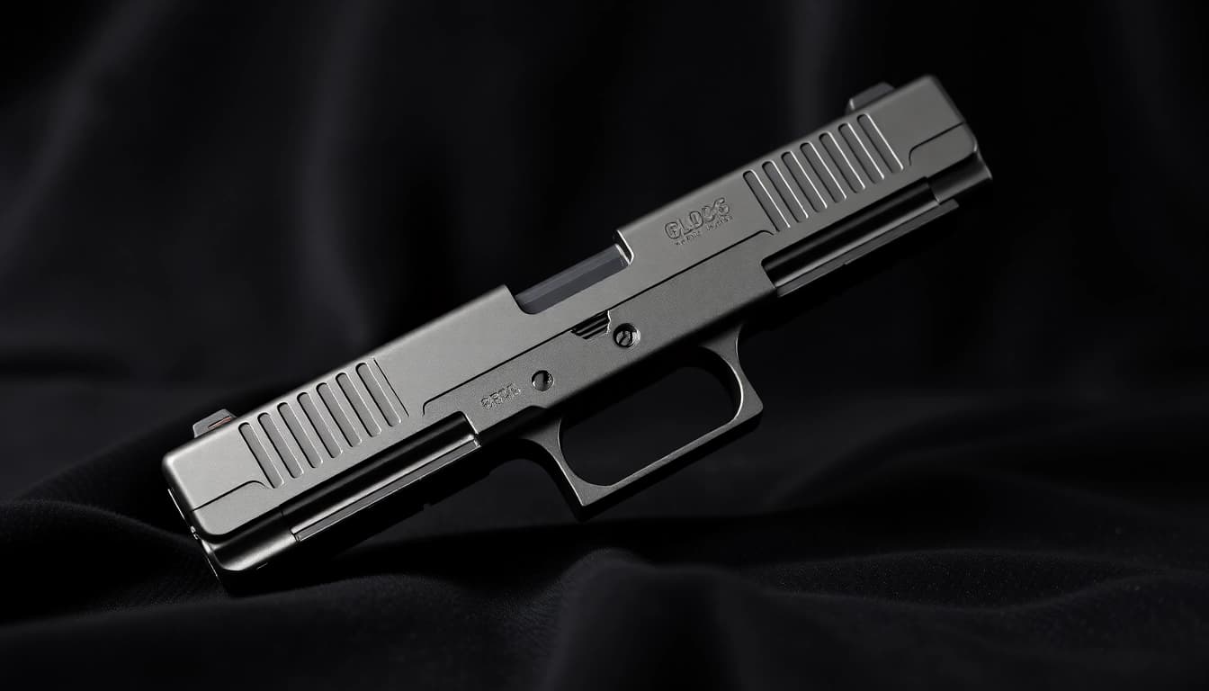 Showcase the Glock 19 Gen 5 MOS OEM Slide highlighting its precision engineering and optic-ready features.
