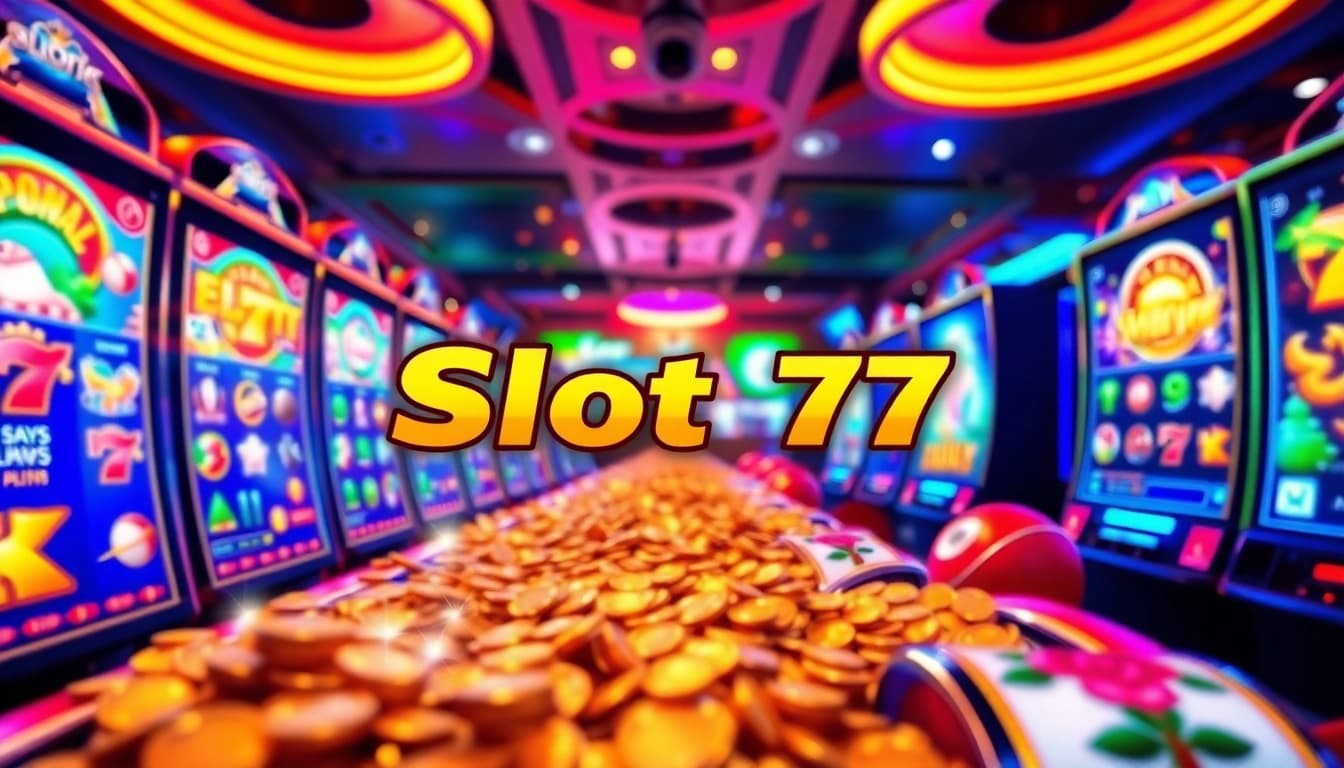 Menang besar dengan Slot77 di mesin slot yang penuh warna dan menarik.
