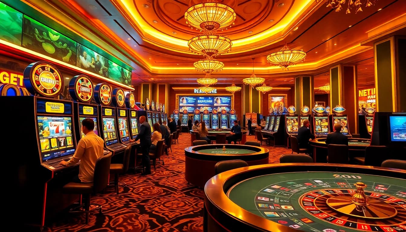 Experience exhilarating gameplay at dewanaga89 login with vibrant slot machines and thrilling casino action.