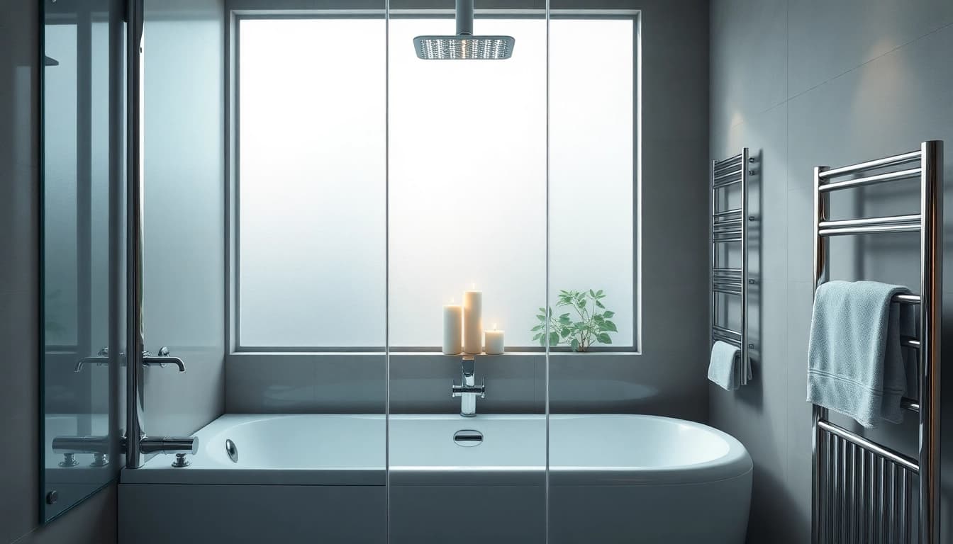 Erfrischende sonni Duschkabine in einem eleganten Badezimmer.