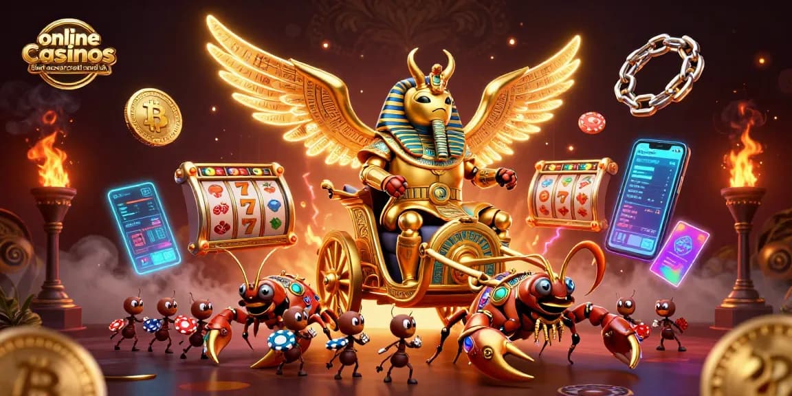 Experience thrilling gameplay at online casinos that accept credit card uk with vibrant slot reels and golden elements.