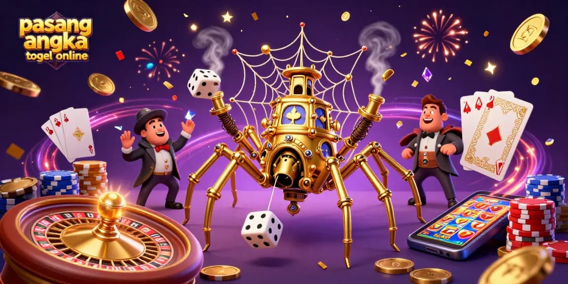 Experience the thrill of pasang angka togel online with dazzling casino elements and vibrant illustrations.
