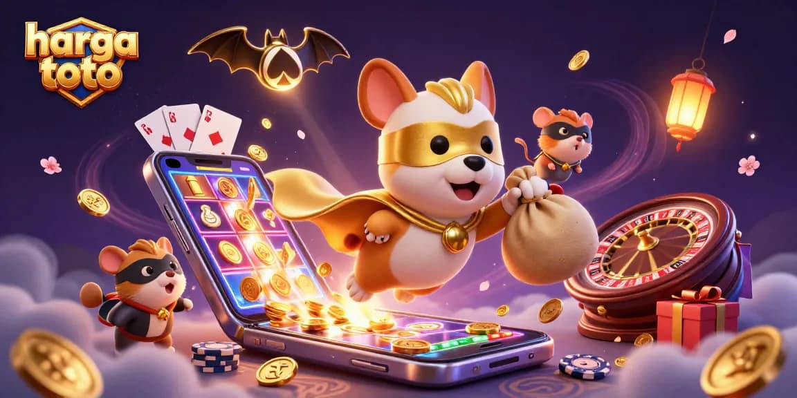 Join the adventure in harga toto, where thrilling slot games await in a vibrant casino scene.
