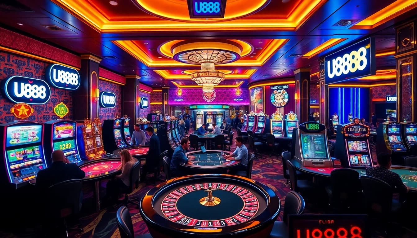 Experience the thrill of gambling at U888 with vibrant casino games and exciting player interactions.