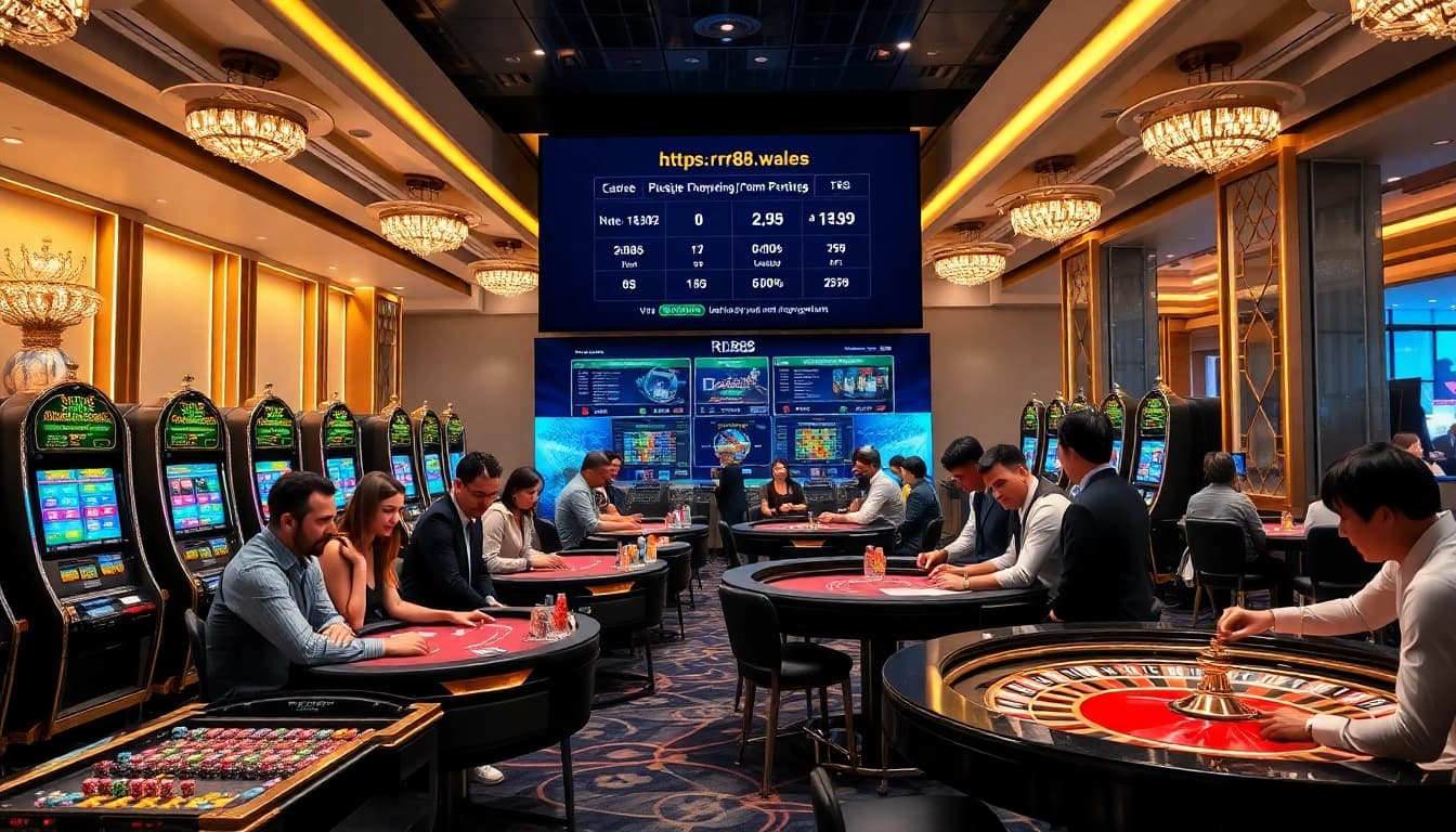 Experience the thrill of gaming at https://rr88.wales/ with high-stakes poker and vibrant slot machines.
