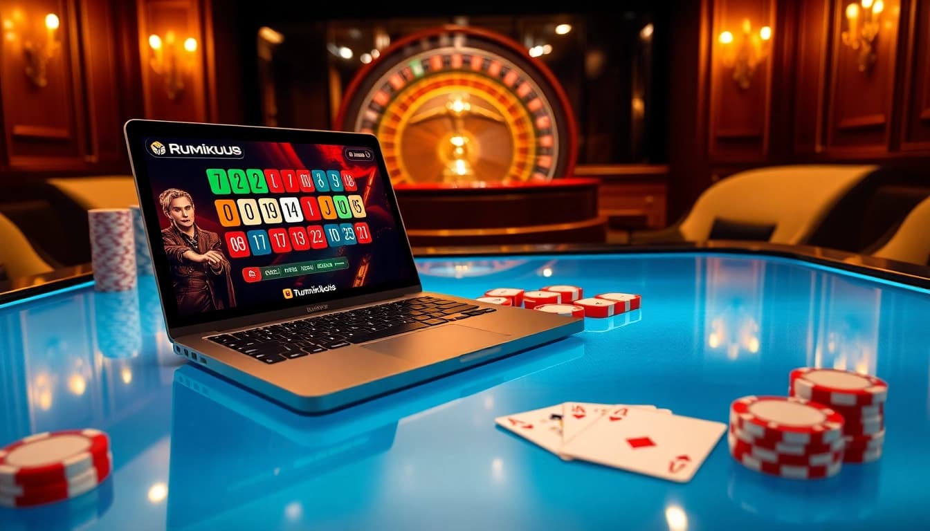 Engage in רמיקוב אונליין gameplay, featuring colorful tiles and an elegant digital setup.