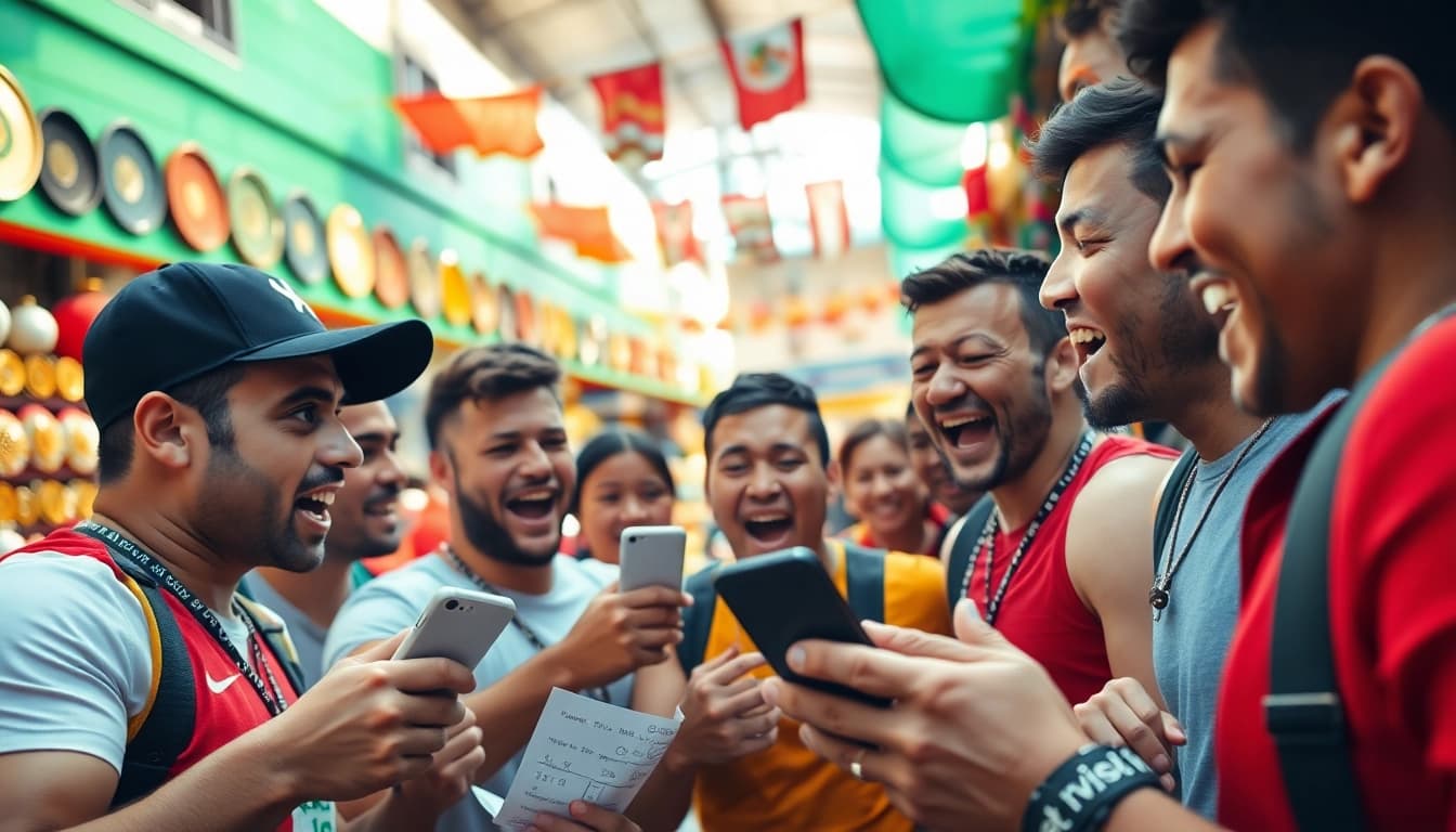 Celebrate your wins with the best sports betting sites in Mexico in a vibrant marketplace atmosphere.