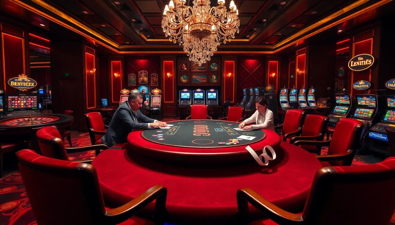 Vivez l'excitation du jeu au meilleur casino en ligne avec des joueurs engagés dans l'action du poker.