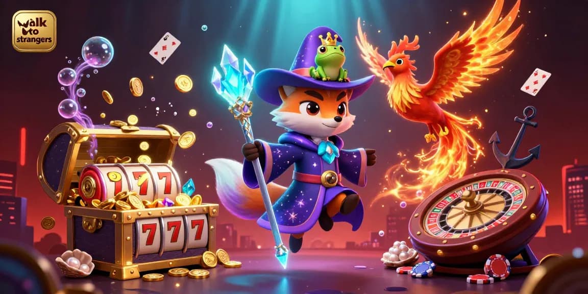 Engage in vibrant conversations and talk to strangers through exciting casino-themed chats.