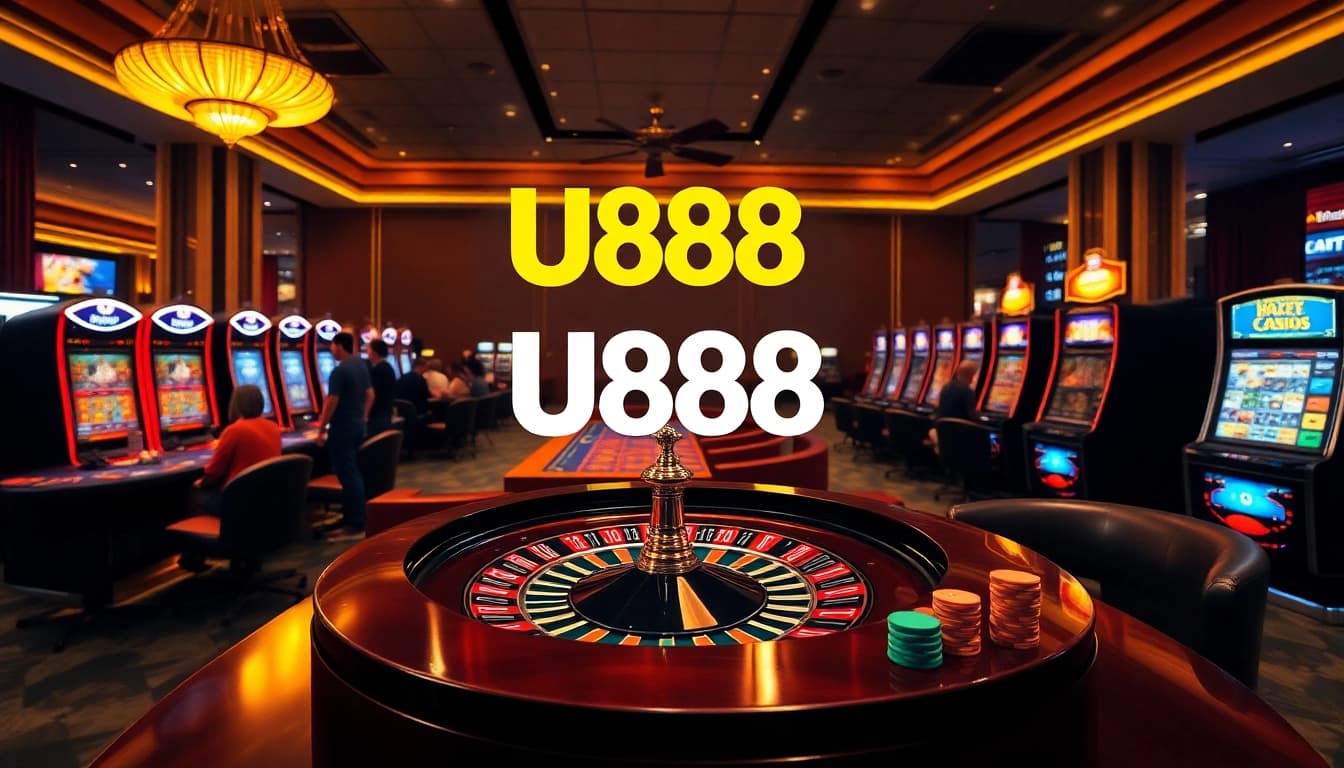 Experience the thrill of U888 with vibrant slot machines and engaging casino games.