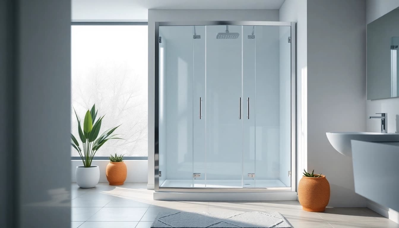 Entdecken Sie die stilvolle sonni Duschkabine in einem modernen Badezimmer mit elegantem Design.