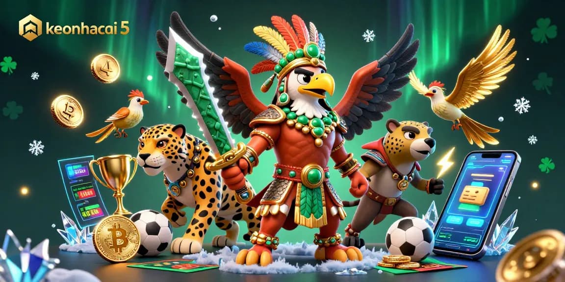 Experience sports betting excitement with keonhacai 5, featuring dynamic characters and vibrant game elements.
