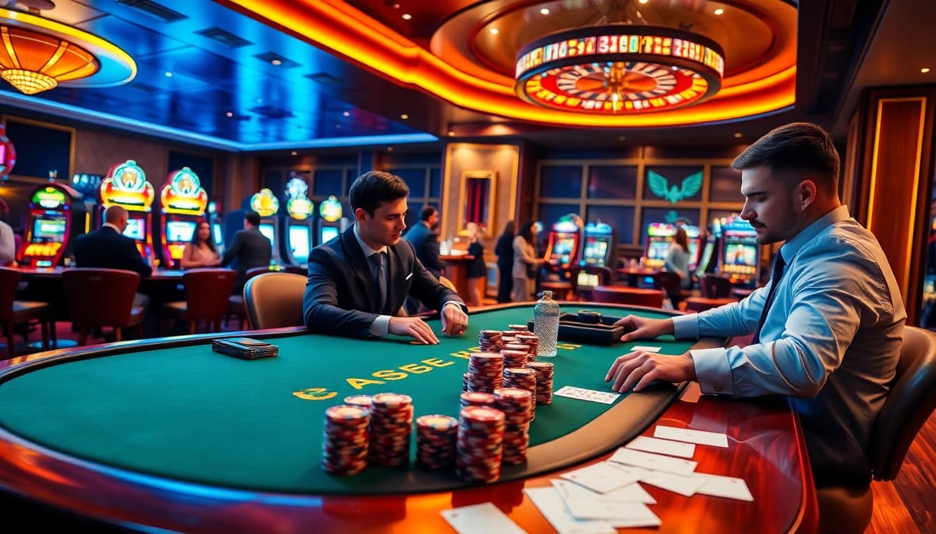 Experience high-stakes excitement at https://i5bet.it.com/ with engaging poker players around a professional table.