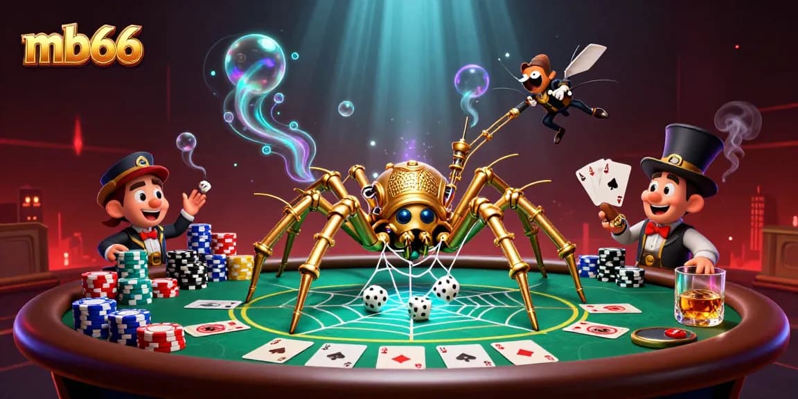Engage with thrilling cash games at mb66, featuring steampunk artistry and vibrant poker elements.