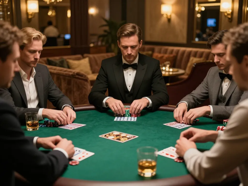 Players engaging in high-stakes poker at uu88, focusing on strategy and competition