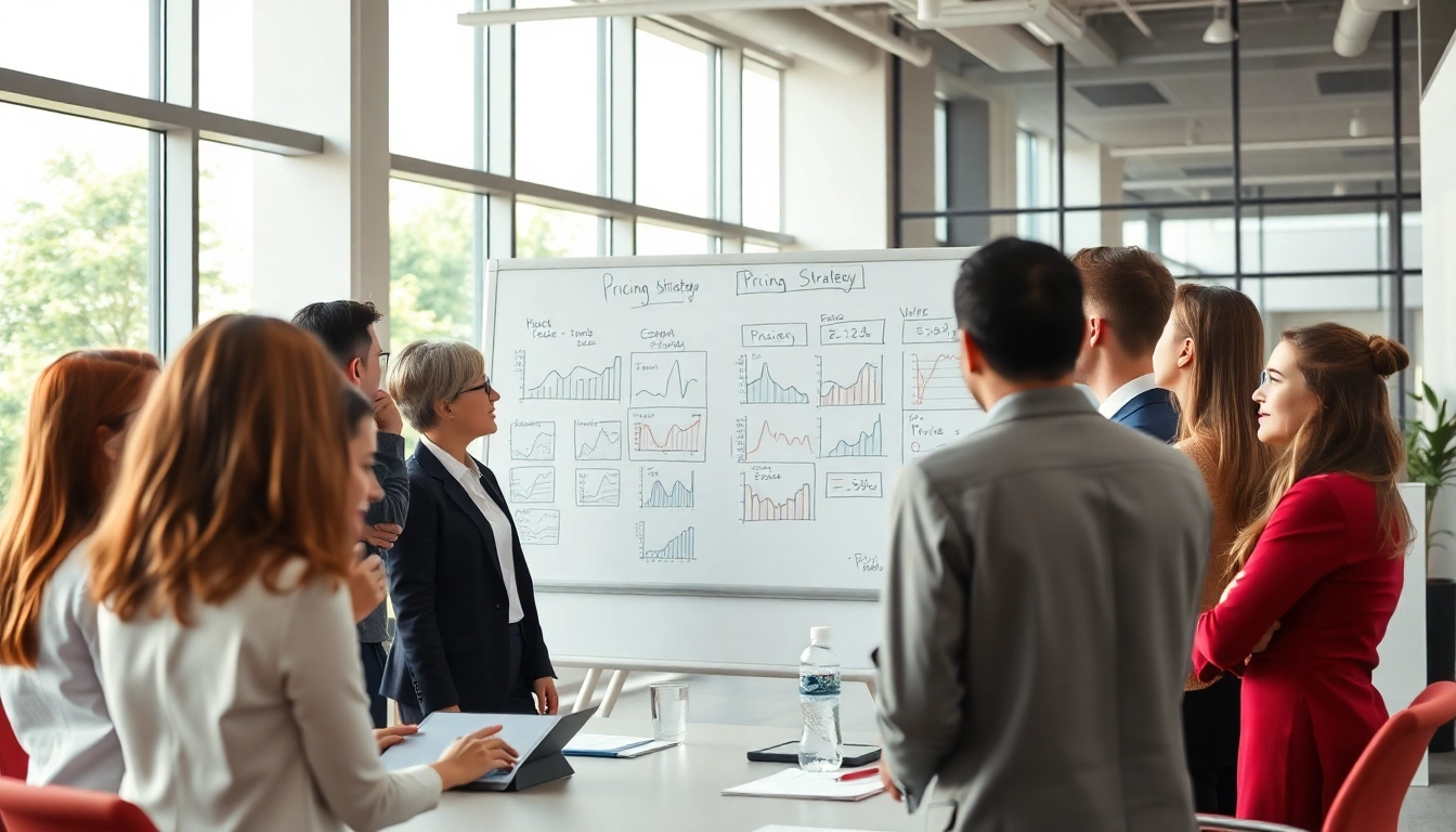 Analyze competitor pricing strategies in a professional business meeting.
