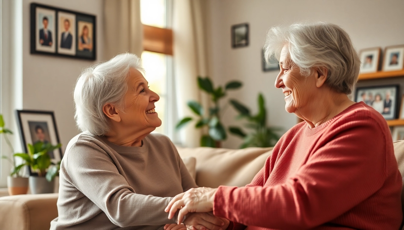 Discovering the benefits of in home respite care through a caregiver's compassionate interaction with a senior.