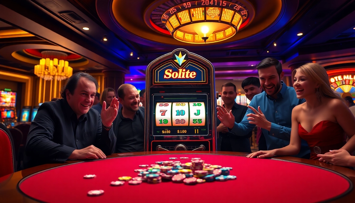 Players engaging with the 'Pragmatic Slot' in an upscale casino atmosphere filled with excitement.