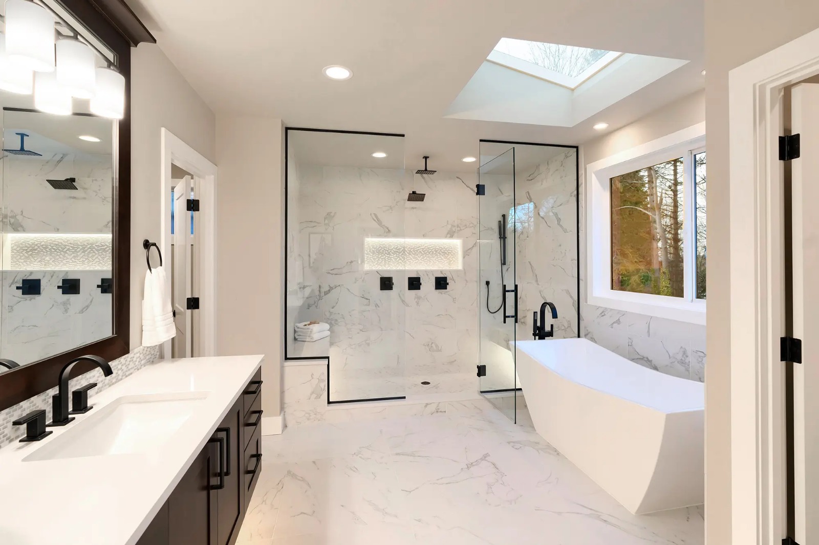 LED Bathroom Mirror Cabinet with Sleek Design