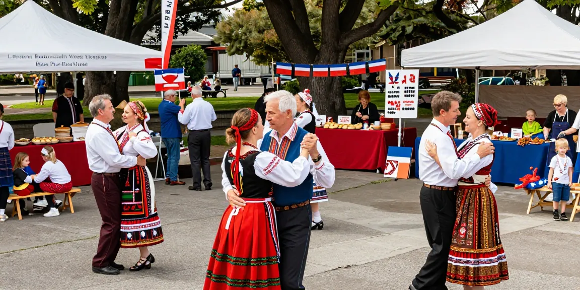Polish community celebration at https://www.sfpol.com/ showcasing dance, culture, and unity in San Francisco.