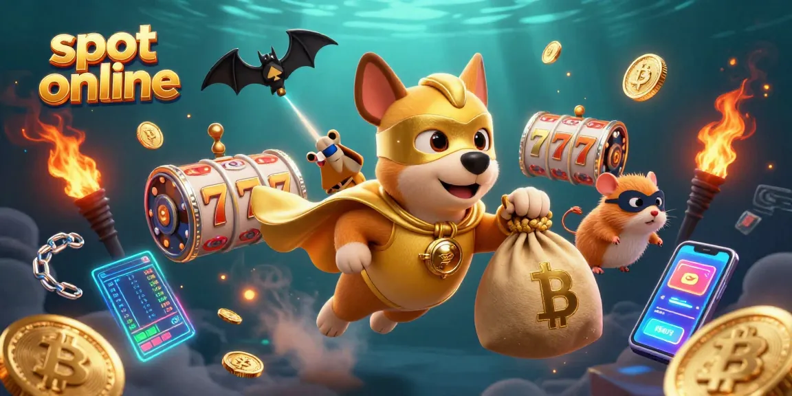 Engage in thrilling slot online adventures with a superhero dog and hamster amidst jackpot symbols.