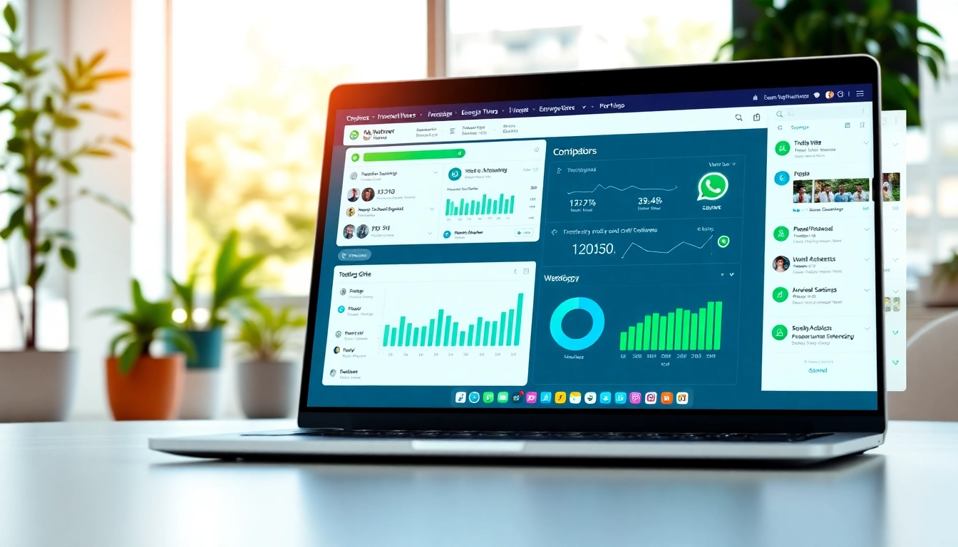 Engage with WhatsApp Smart CRM through a professional interface showcasing analytics and workflows.