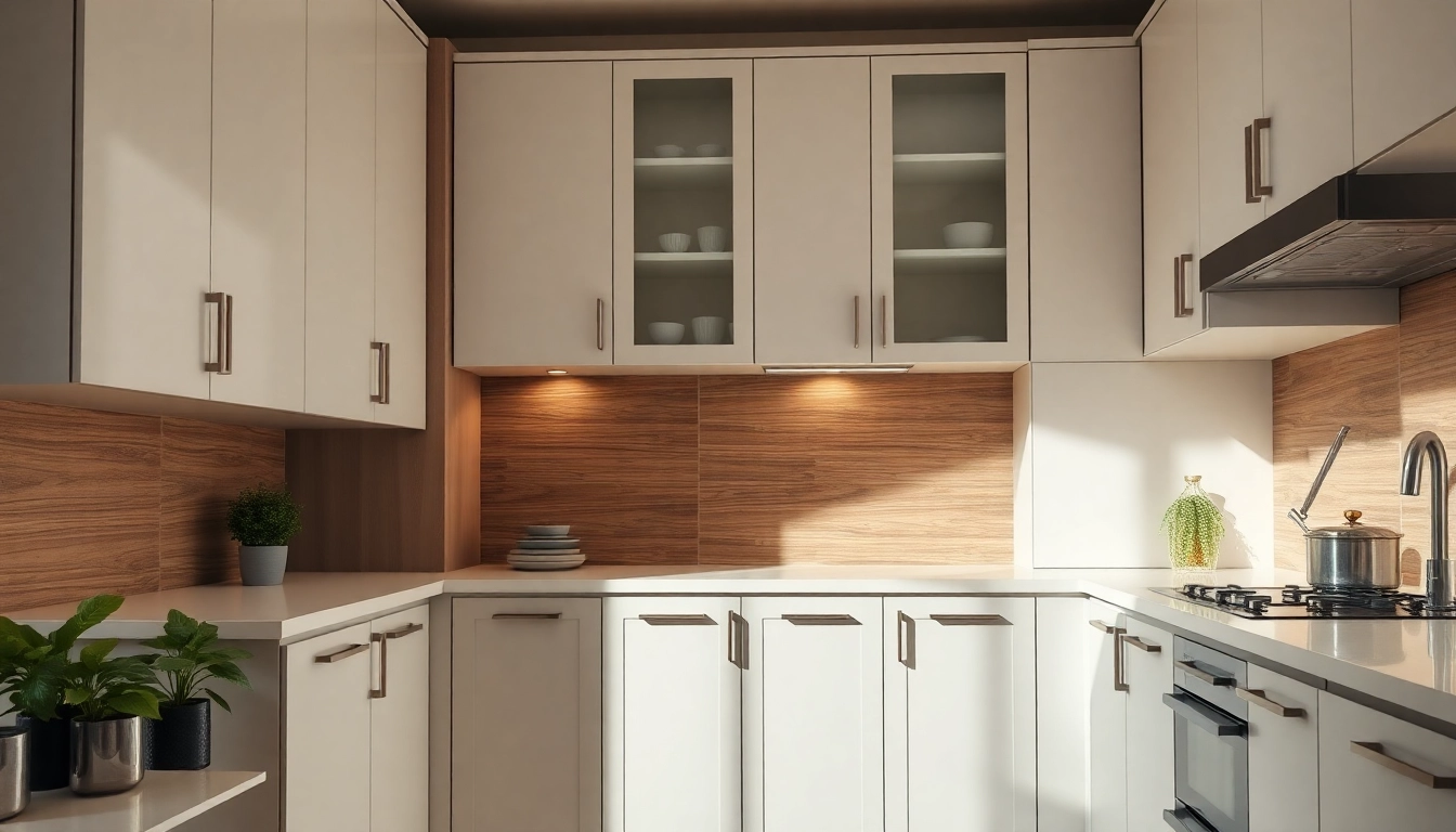 Stylish kitchen cabinets showcasing modern design and functionality.