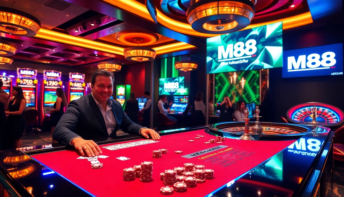 Experience thrilling gameplay with MM88 casino tables and vibrant slot machines.