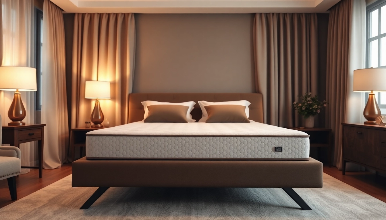 Showcasing a full low profile box spring in a stylish bedroom setting, enhancing comfort and style.