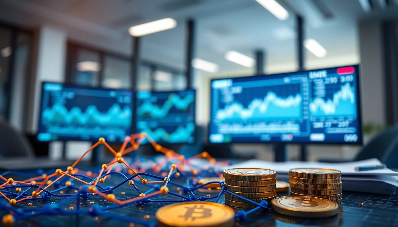Analyze chainlink vs quant strategies showcasing dynamic digital currency elements.