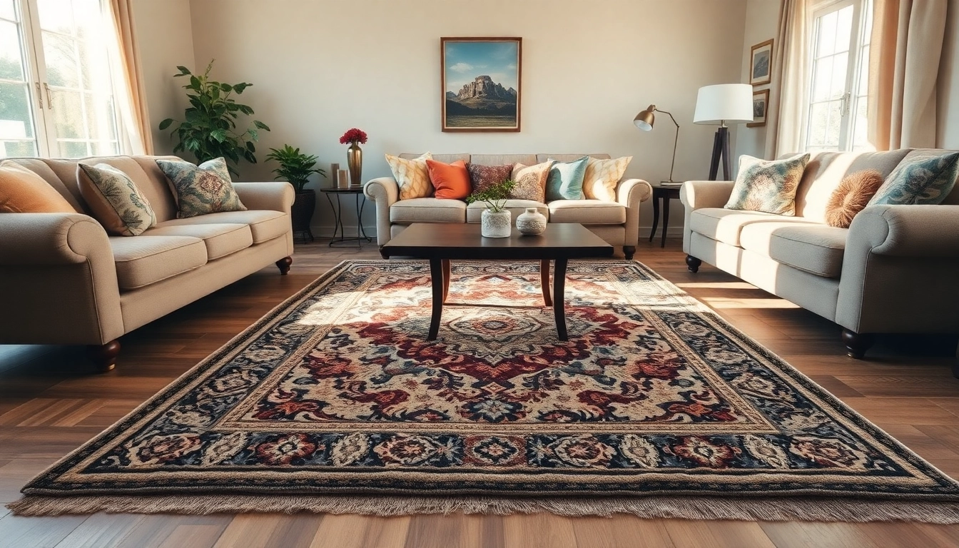 Enhance your home with stylish washable rugs in a cozy living room setting.