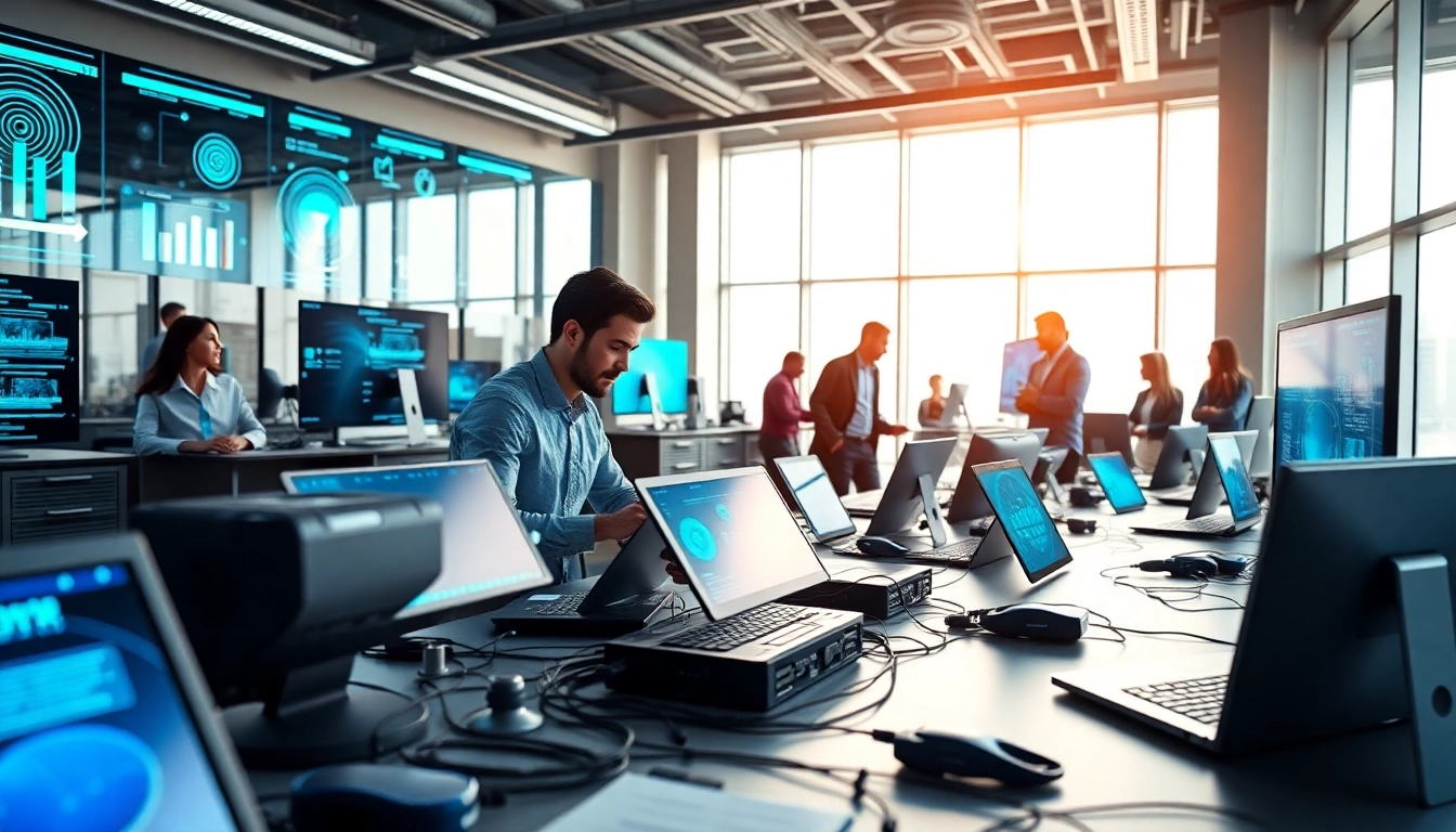 Showcase of Technology tools in a bright digital workspace with innovative features.