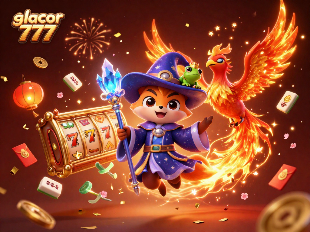 Spin to win with slot gacor 777 as magical characters celebrate jackpot excitement.