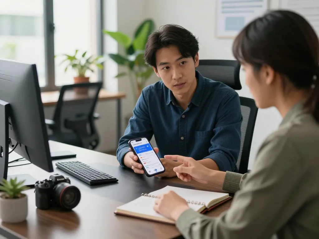 전문적인 환경에서 혁신적인 기기와 개인화된 서비스를 선보이는 https://xacarero.co.kr의 모바일 기술 상담.