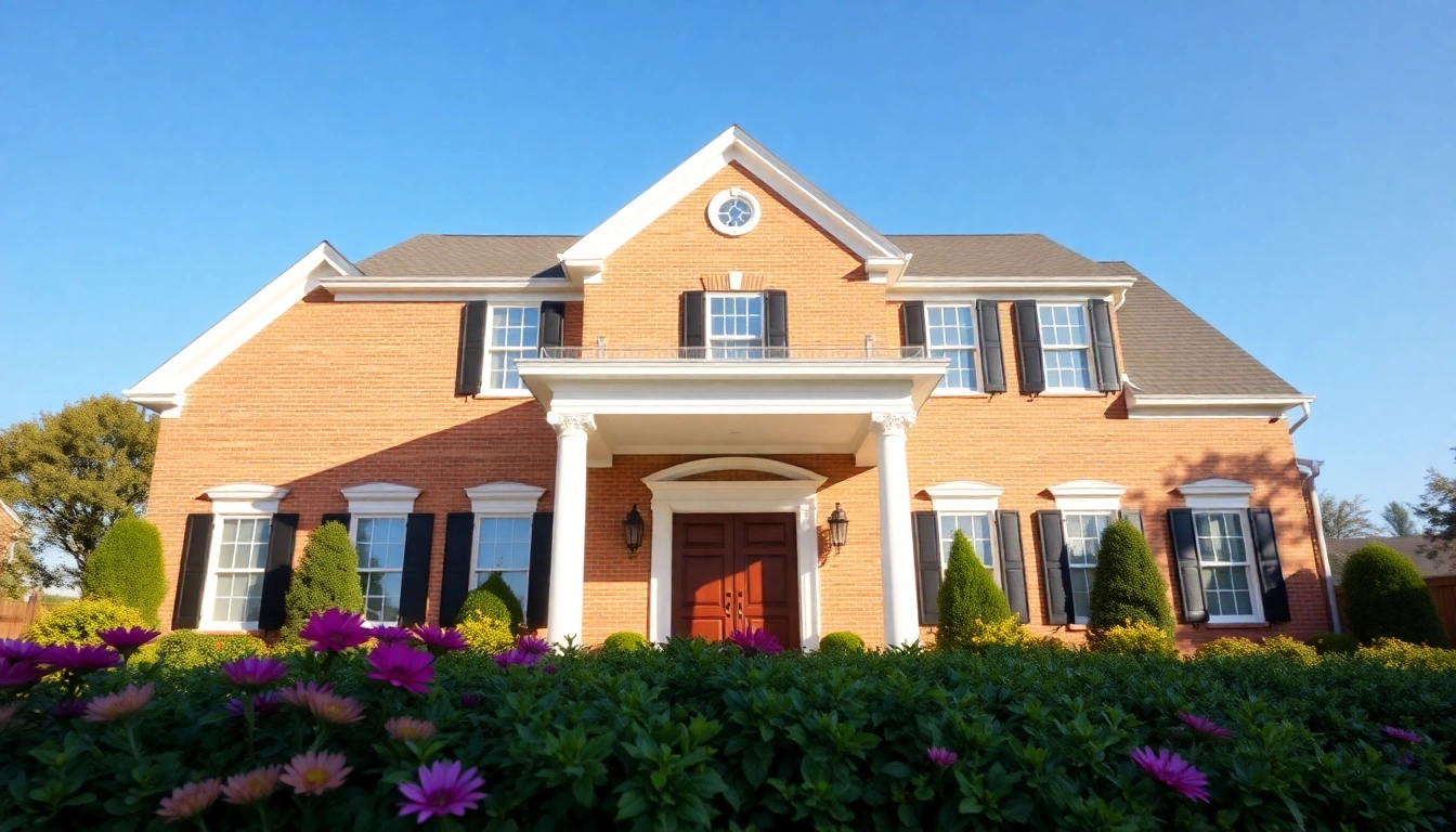 Experience a stunning colonial home build with rich architecture and inviting landscaping.