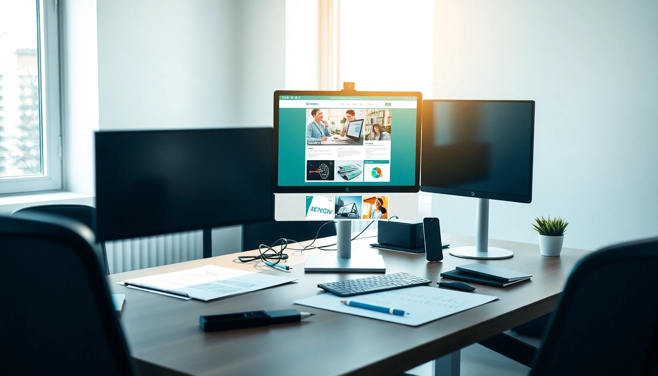 Webdesign Braunschweig – modernes Arbeitsumfeld mit kreativem Layout und inspirierenden Elementen.