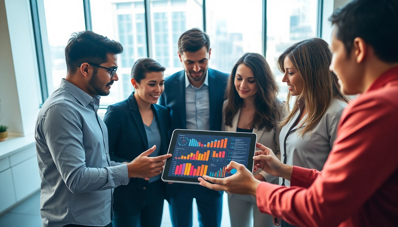 Utilize a content analytics tool for sales teams in a collaborative office environment.