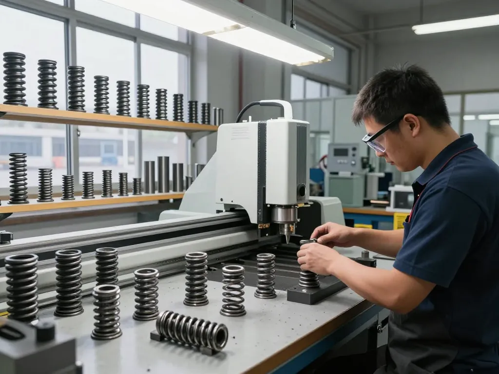 Crearea arcurilor conice într-un atelier industrial bine iluminat, cu unelte de precizie.