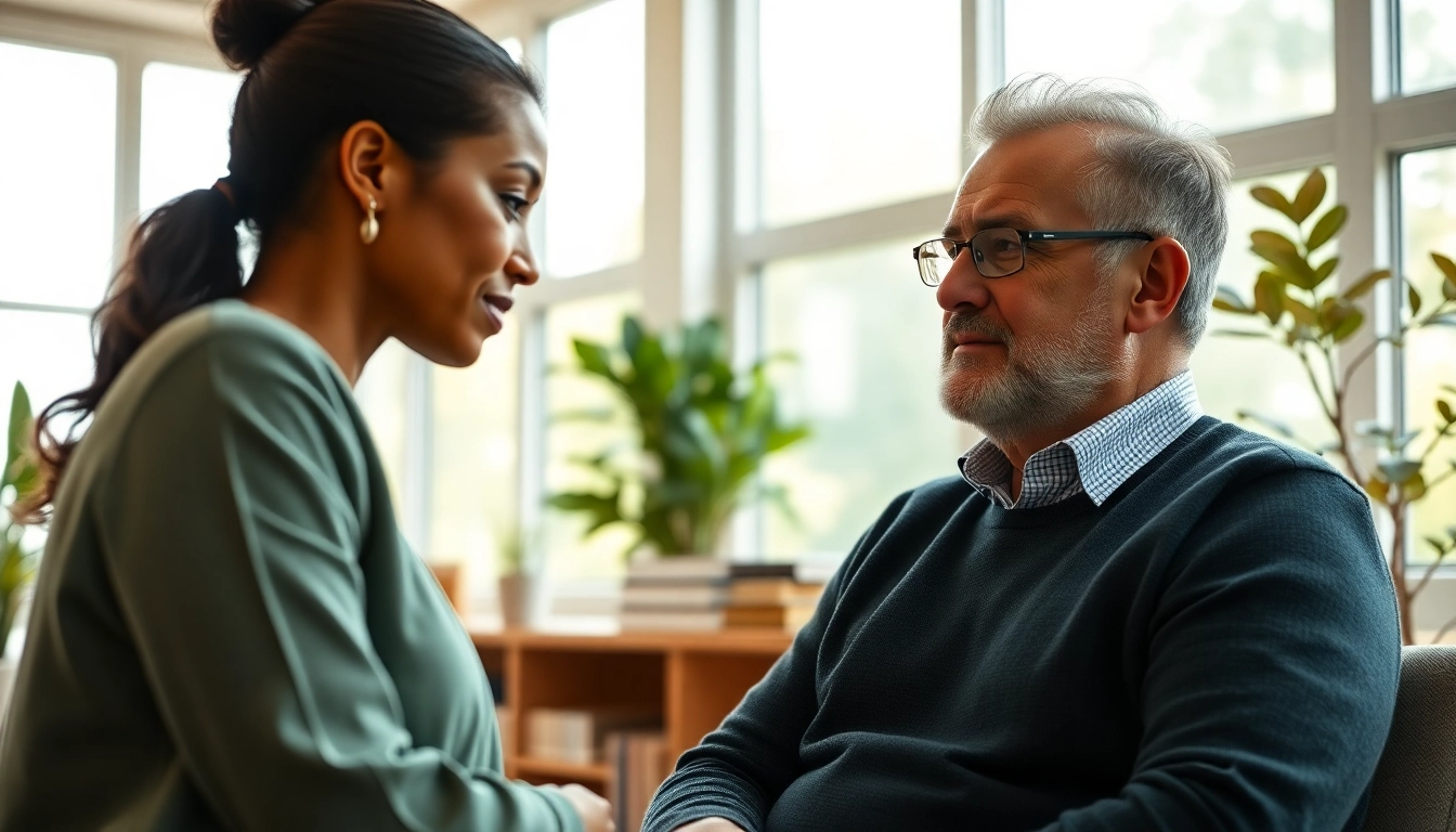 Engaging health consultation showcasing Health advice in a professional office setting.