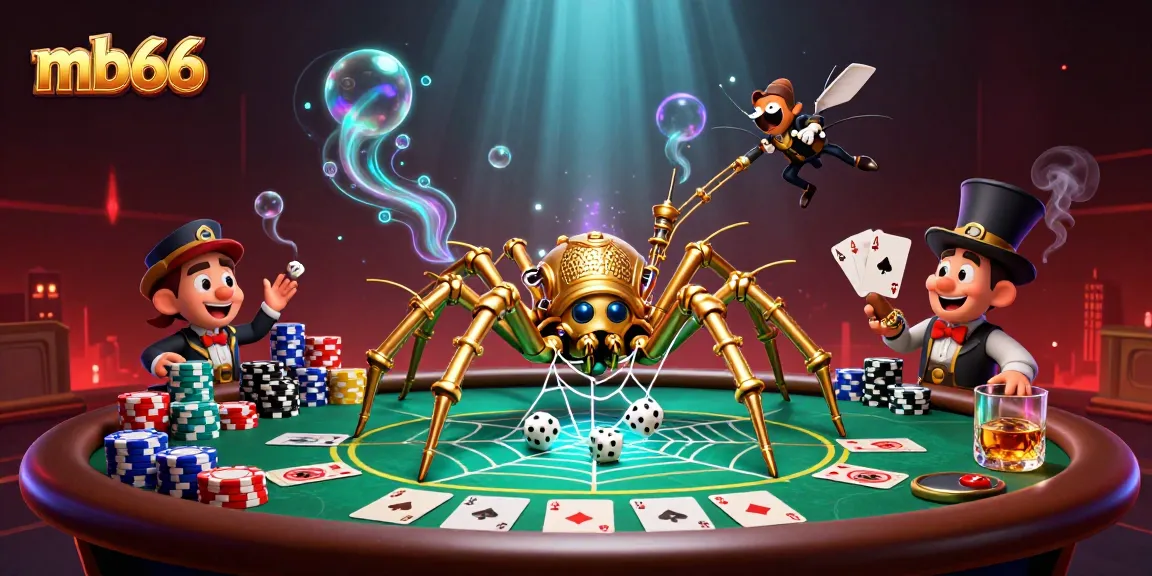 Engage with thrilling cash games at mb66, featuring steampunk artistry and vibrant poker elements.