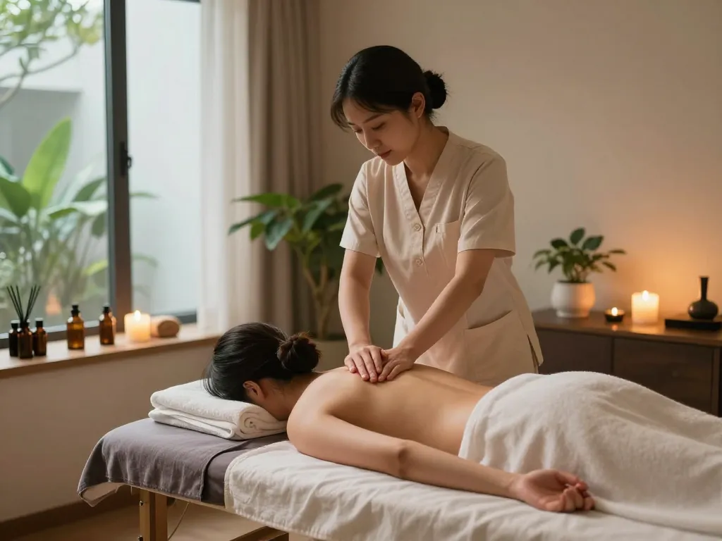 Rejuvenating experience at a 관악스웨디시 massage studio with a relaxing atmosphere and calming elements.