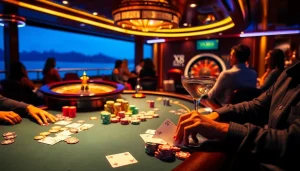 Experience the thrill at the poker table on the luxurious XX88 Boats casino cruise.