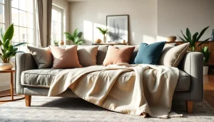 Stylish sofa beds uk in a cozy living room setting with natural light and vibrant décor.