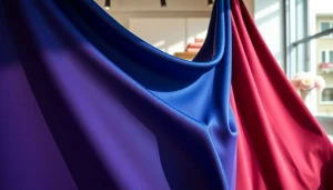 Punta di Roma stof in een stijlvolle boutique, met een luxe uitstraling.