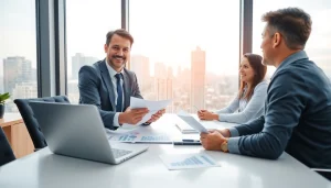 신용카드 현금화를 논의하는 금융 상담 장면, 전문적이고 신뢰감 있는 분위기