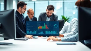 Enhancing Cost-Effective IT Management strategies through team collaboration in a modern office.