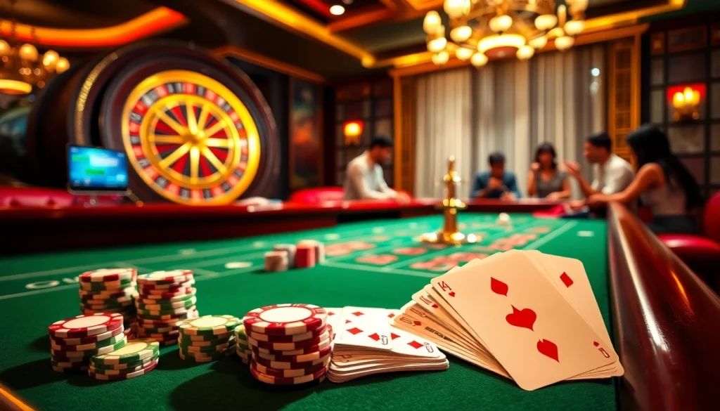 Experience thrilling gameplay at https://79king.party/ with vibrant casino tables and engaging betting actions.