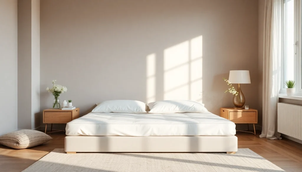 Materasso singolo comodo su un letto con cuscini di qualità e lenzuola fresche, ideale per il sonno.